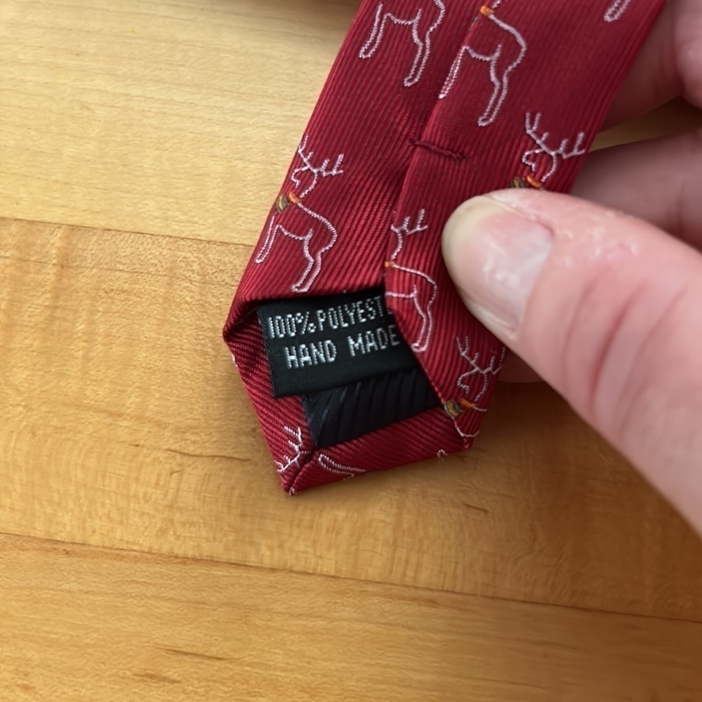Reindeer Tie Handmade - Picture 3 of 4